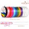 12 Rolls 0.8mm Elastic Stretchy String Cord for Bracelet Jewelry Making with Beading Needles and Ruler